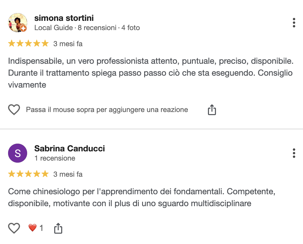 Recensione paziente Alessandro Pioppi