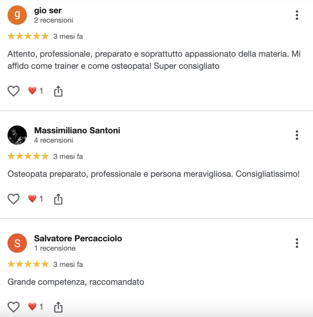Recensione paziente Alessandro Pioppi